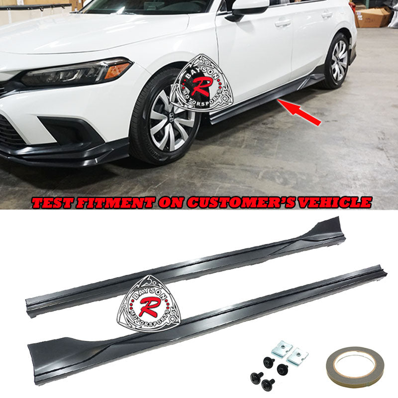 TH Style Side Skirts For 2022-2023 Honda Civic (Won't fit Type R FL5) - Bayson R Motorsports