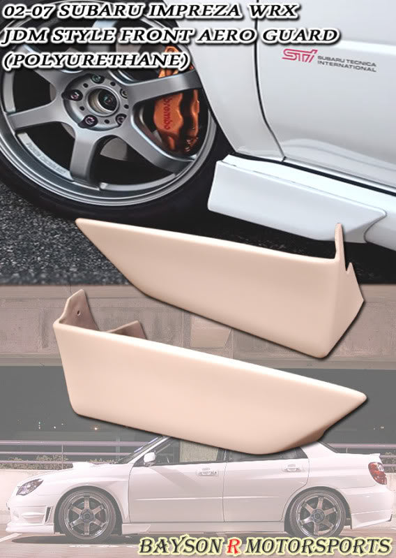 JDM Style Side Skirts Front Aero Guard For 2002-2007 Subaru Impreza / WRX - Bayson R Motorsports