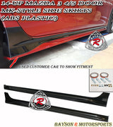 MK Style Side Skirts For 2014-2018 Mazda 3 - Bayson R Motorsports