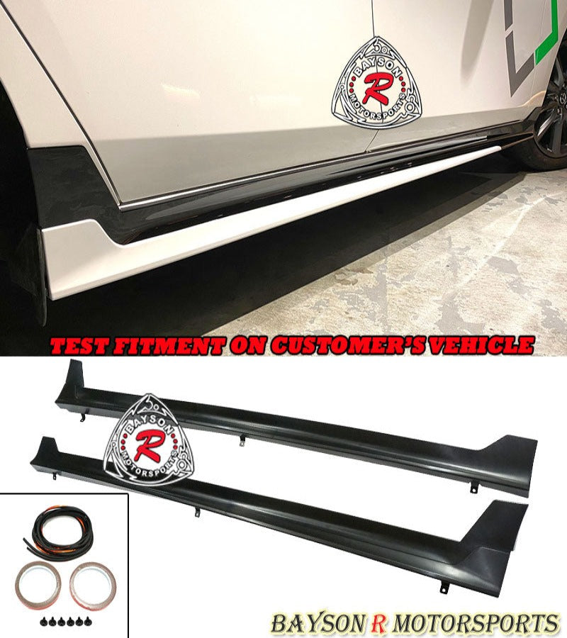 Sleek Black Side Skirts For Mazda 3 Hatchback 2004-2021 – 78.7 Inch Rocker Extension Panels By KEEPDSGN