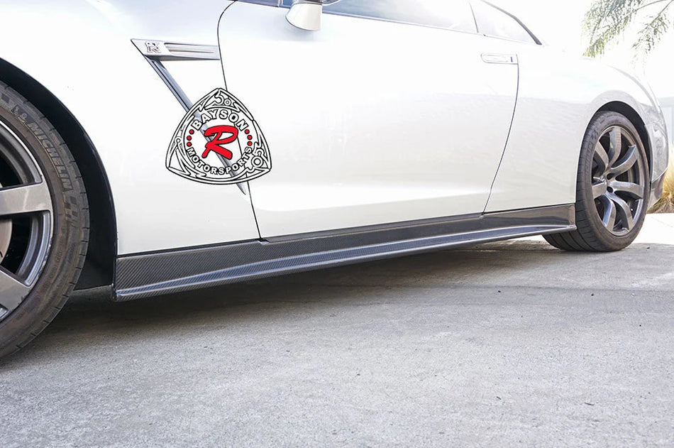 Z Style Side Skirts (Carbon Fiber) For 2009-2016 Nissan GTR (R35)