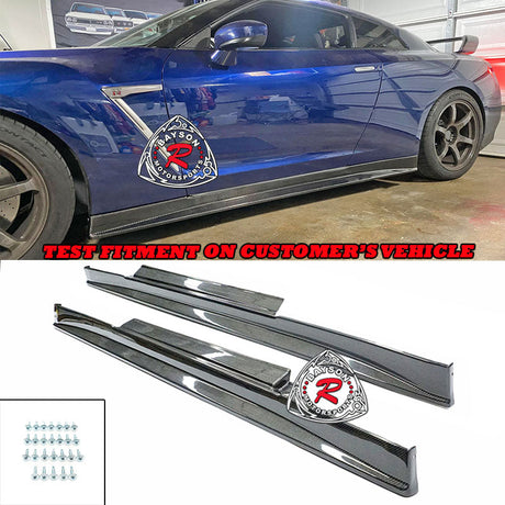 Z Style Side Skirts (Carbon Fiber) For 2009-2016 Nissan GTR R35 - Bayson R Motorsports