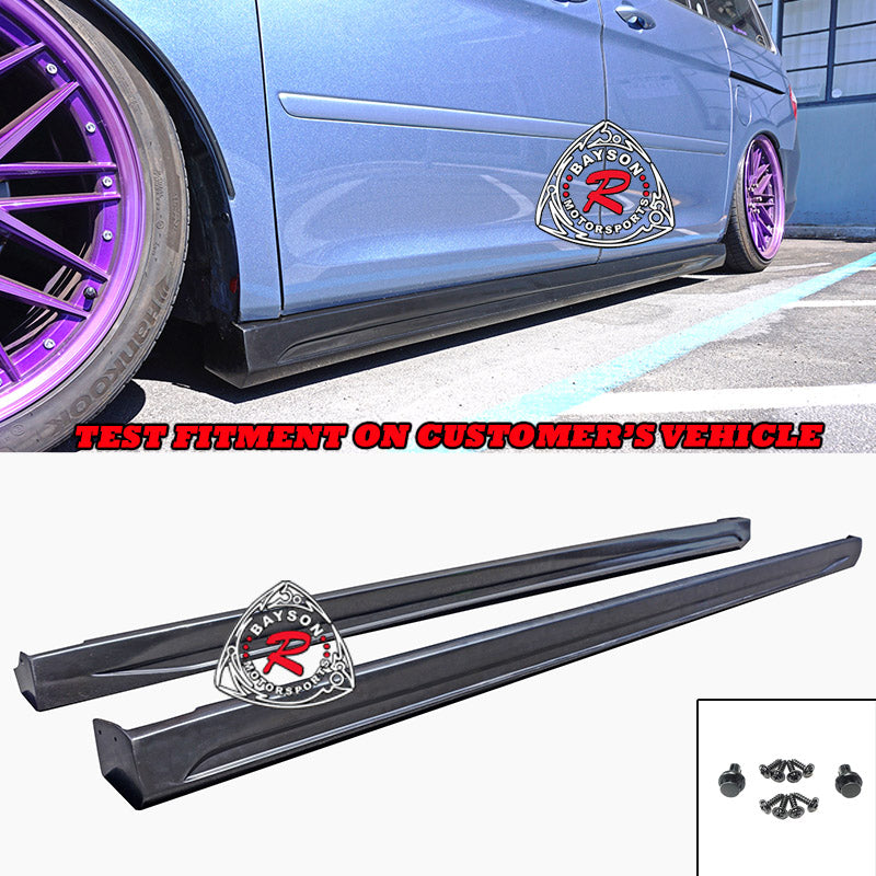 CK Style Side Skirts For 2005-2010 Honda Odyssey (Won't fit Optional Side Skirts) - Bayson R Motorsports