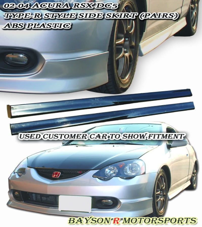 TR Style Side Skirts For 2002-2004 Acura RSX - Bayson R Motorsports