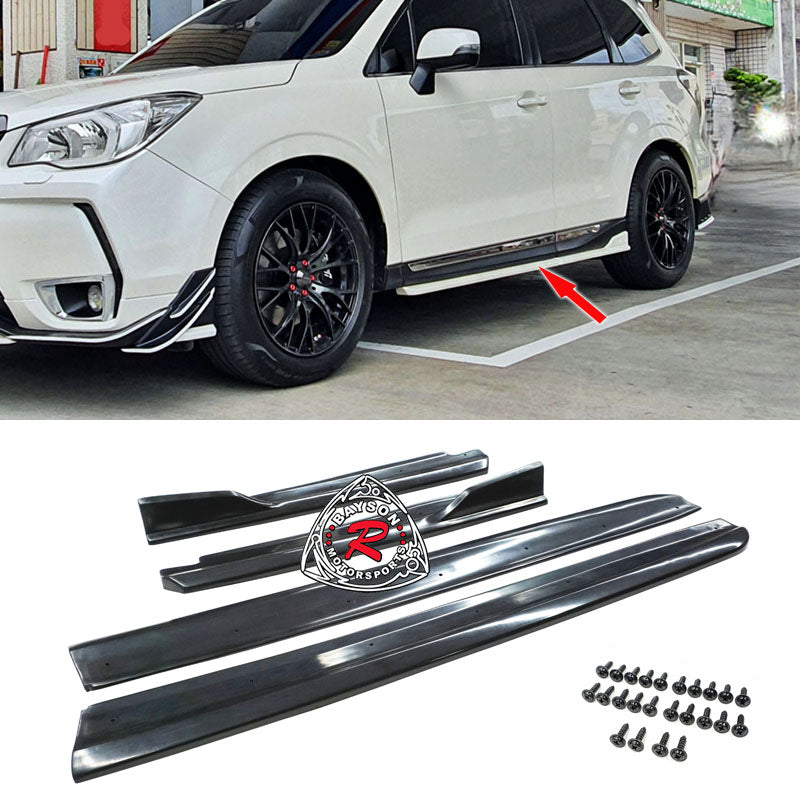 DM Style Side Skirts (Polyurethane) For 2014-2018 Subaru Forester XT - Bayson R Motorsports