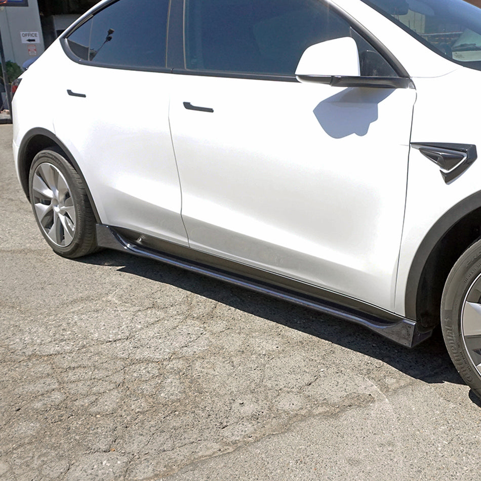 F Style Side Skirts For 2020-2024 Tesla Model-Y