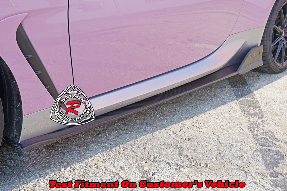 TM Style Side Skirts (Carbon Fiber) For 2022-2025 Subaru BRZ