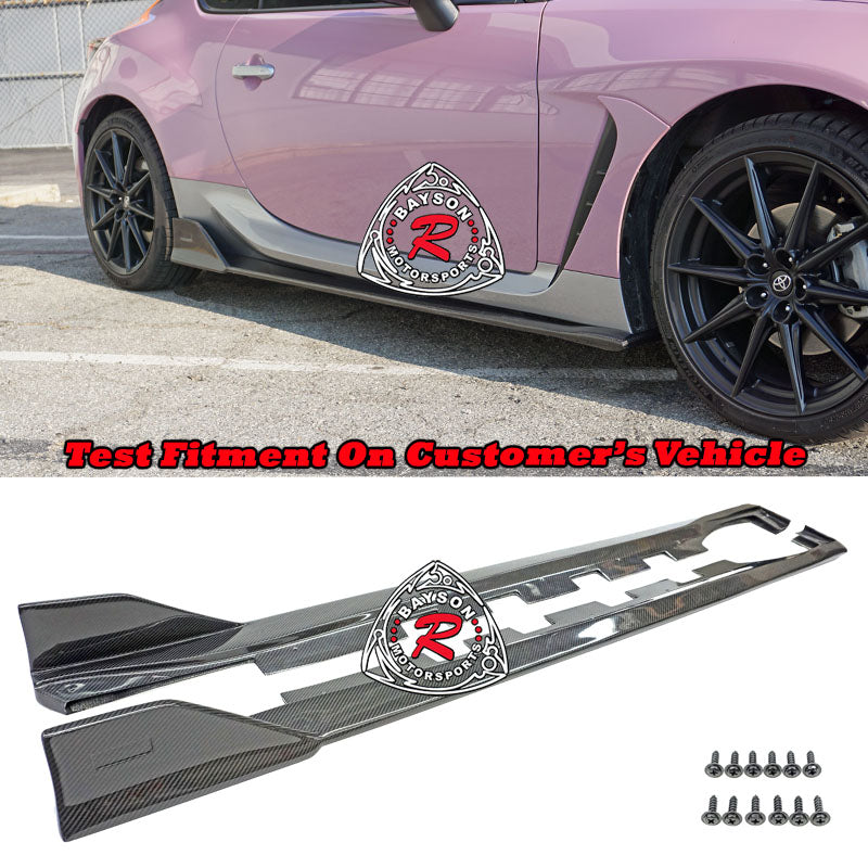 TM Style Side Skirts (Carbon Fiber) For 2022-2025 Subaru BRZ