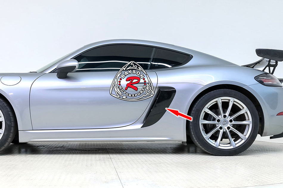 GT4 Style Side Scoops For 2017-2025 Porsche Boxster/Cayman (718)