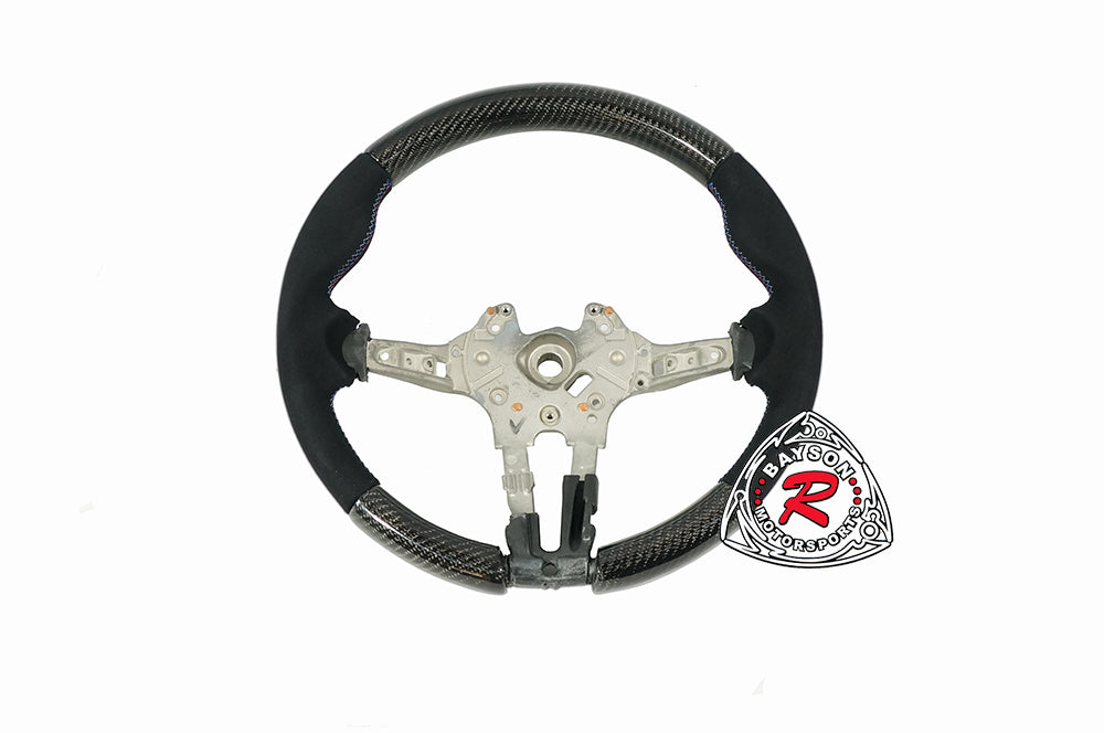 Carbon Fiber / Alcantara Steering Wheel For BMW M3 F80 / M4 F82 F83 / M2 F87 - Bayson R Motorsports