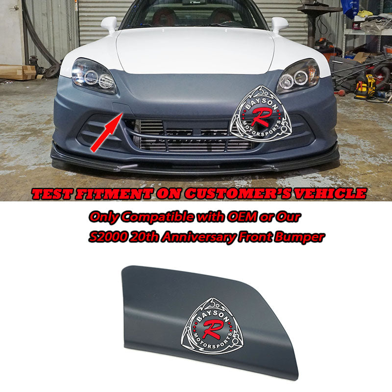 Tow Hook Cover For 20th Anniversary Style Front Bumper For 2000-2009 Honda S2000 - Bayson R Motorsports