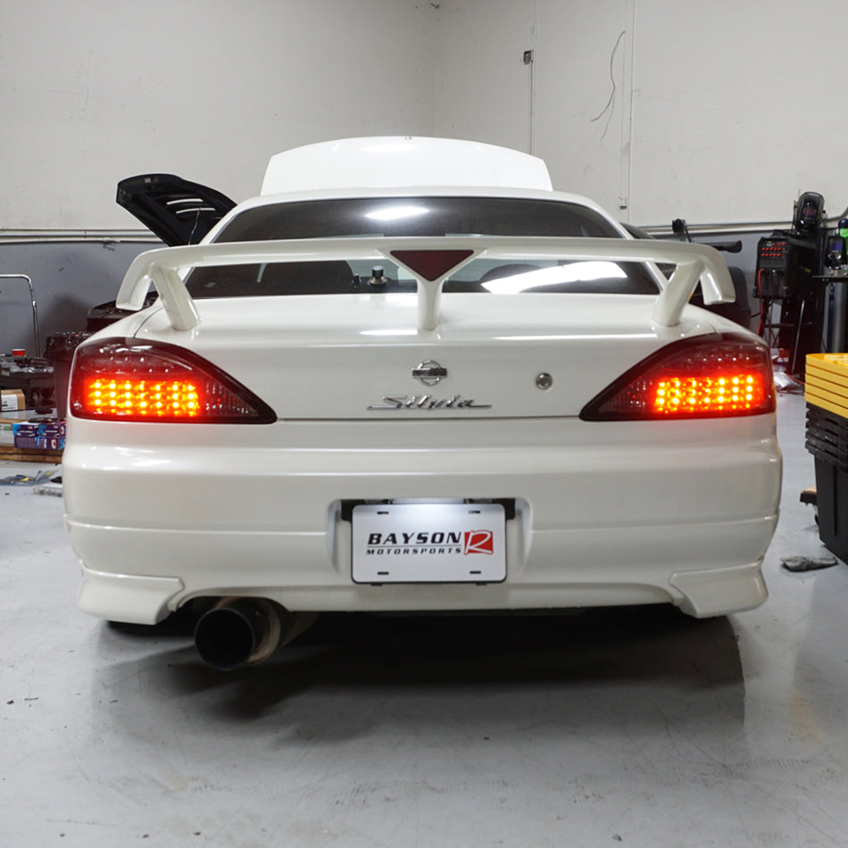 JDM Style LED Tail Lights (Red/Clear) For 1999-2002 Nissan S15 Silvia