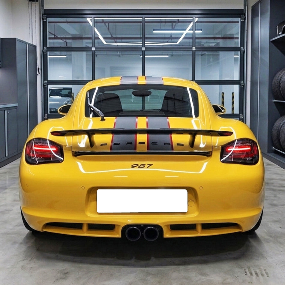 Euro Style LED Sequential Tail Lights (Black Housing) For 2009-2012 Porsche Boxster/Cayman 987.2