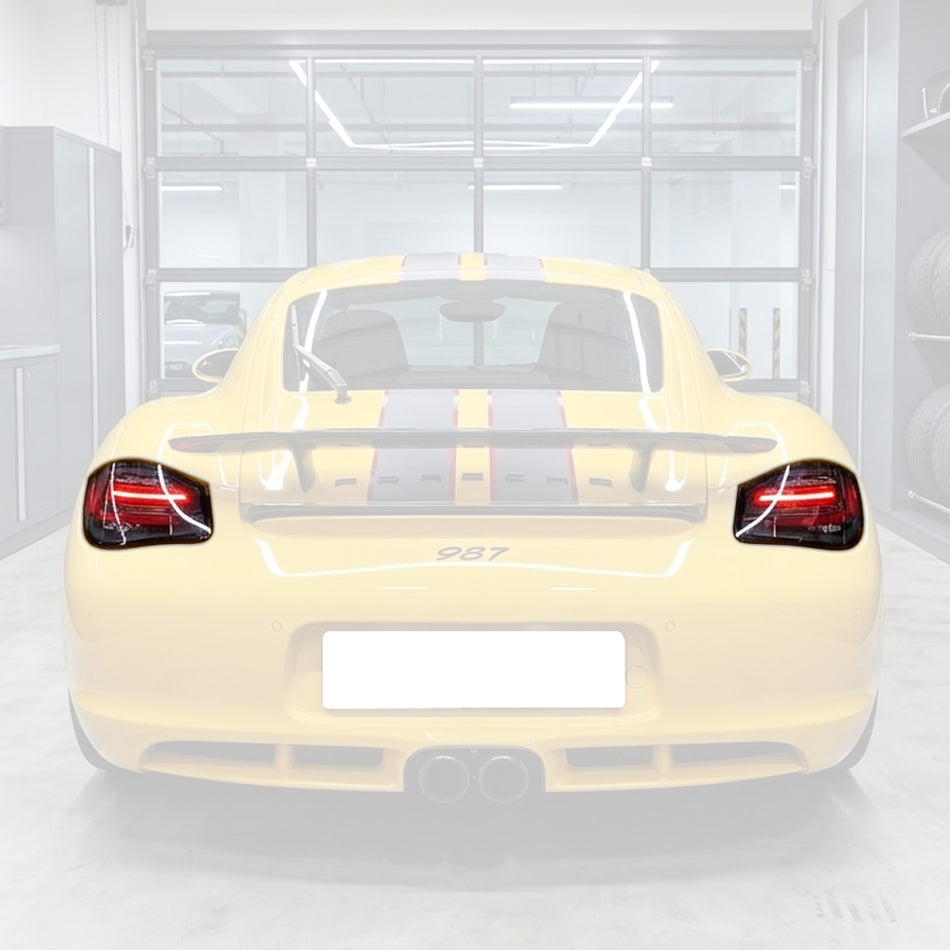 Euro Style LED Sequential Tail Lights (Black Housing) For 2009-2012 Porsche Boxster/Cayman 987.2