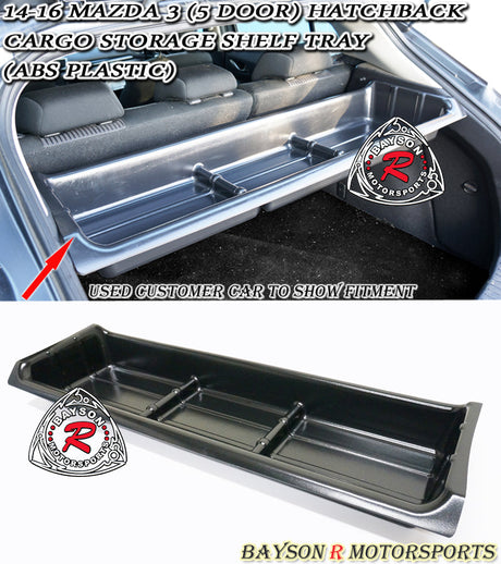 Cargo Storage Tray For 2014-2018 Mazda 3 5Dr - Bayson R Motorsports