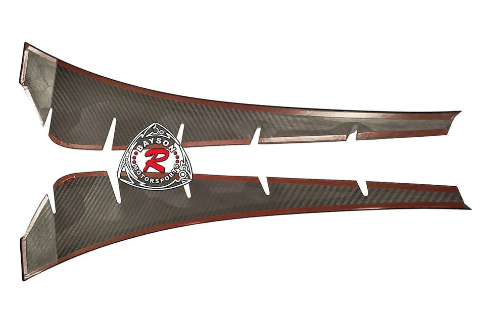 Fender Vent Add-On Insert (Dry Carbon - Gloss) For 2017-2021 Honda Civic Type R (FK8)