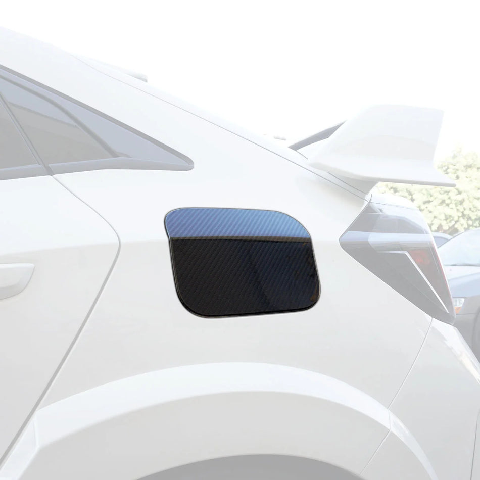 Fuel Lid Add-On Insert (Dry Carbon - Gloss) For 2017-2021 Honda Civic 5Dr Hatchback/Type R (FK8)