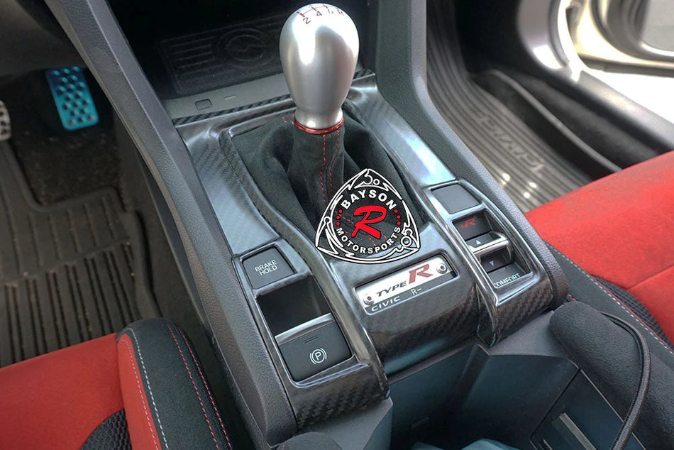 Shift Boot Cover (Dry Carbon - Matte) For 2017-2021 Honda Civic Type R (FK8)