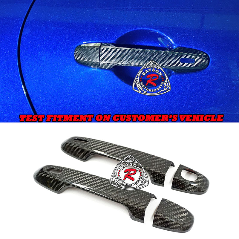 Door Handle Cover (Carbon Fiber) For 2012-2022 Scion FR-S / Toyota 86 GR86 / Subaru BRZ - Bayson R Motorsports