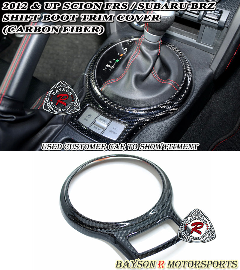 Shift Boot Trim Cover (Carbon Fiber) For 2012-2016 Subaru BRZ