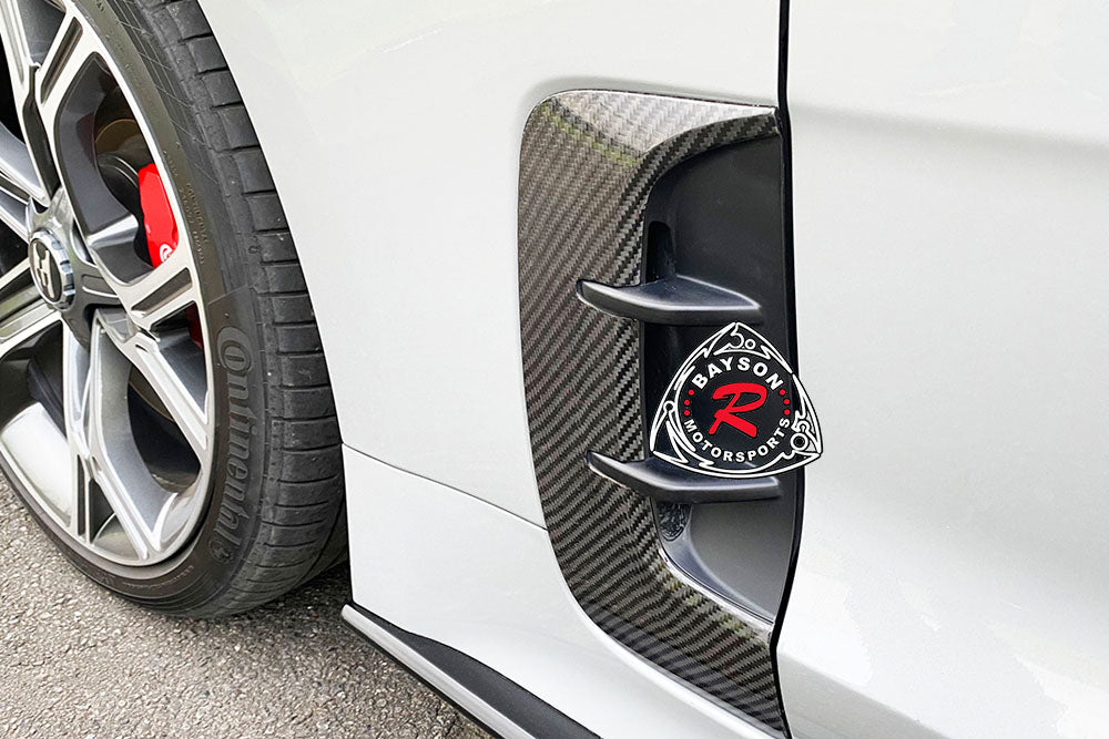 Fender Vents Add-On Insert (Dry Carbon) For 2018-2022 KIA Stinger - Bayson R Motorsports