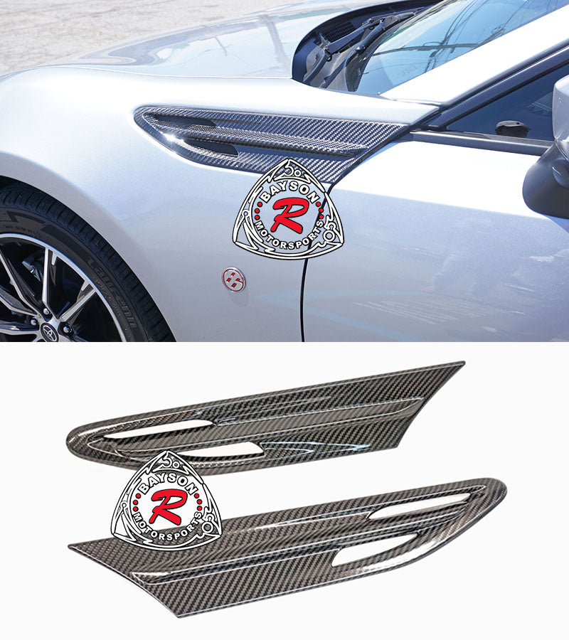 Fender Vents Add-On Insert (Dry Carbon Fiber) For 2017-2021 Toyota 86 - Bayson R Motorsports