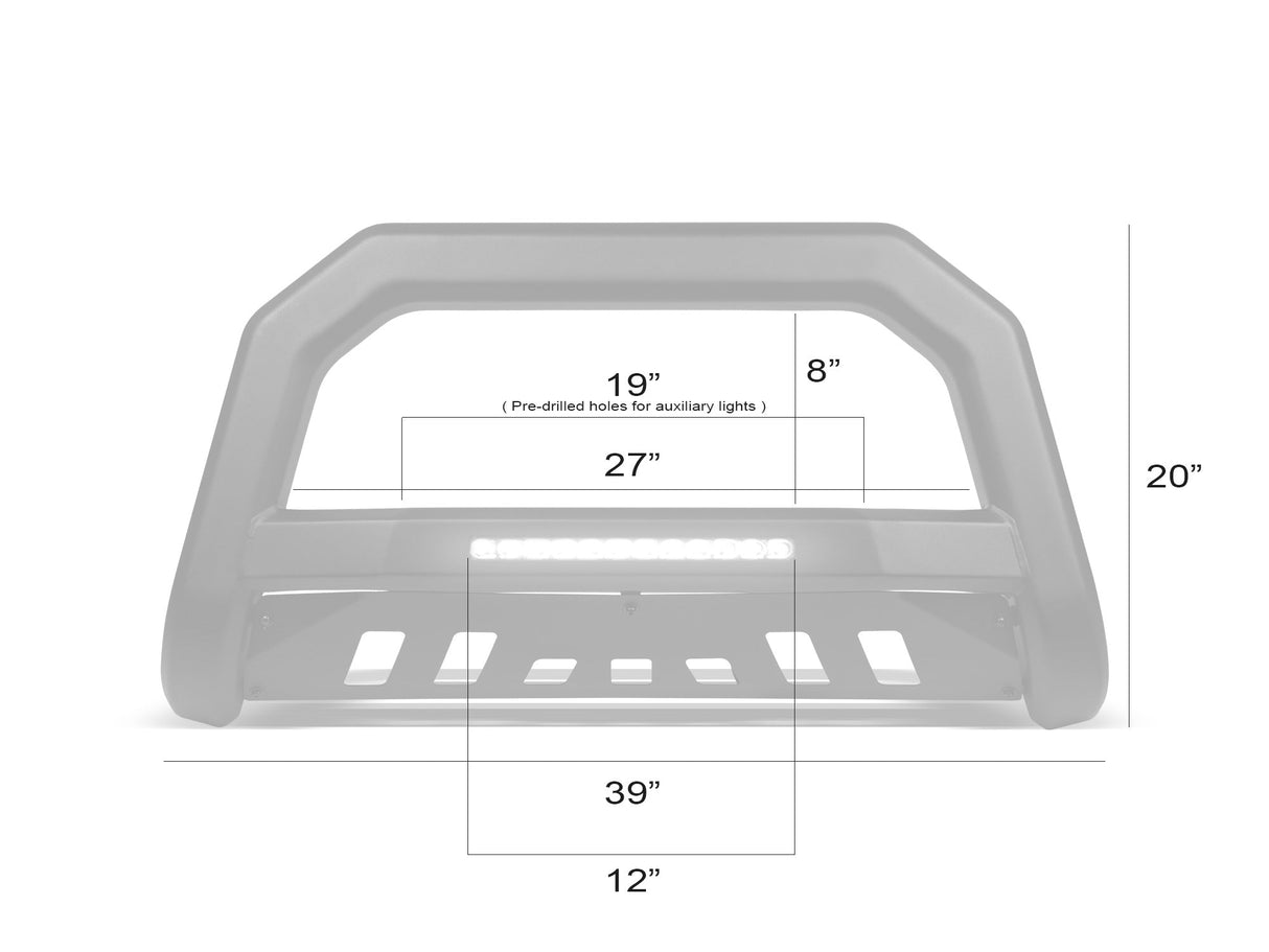 Armordillo 1997-2002 Ford Expedition AR-T Bull Bar - Matte Black - Bayson R Motorsports