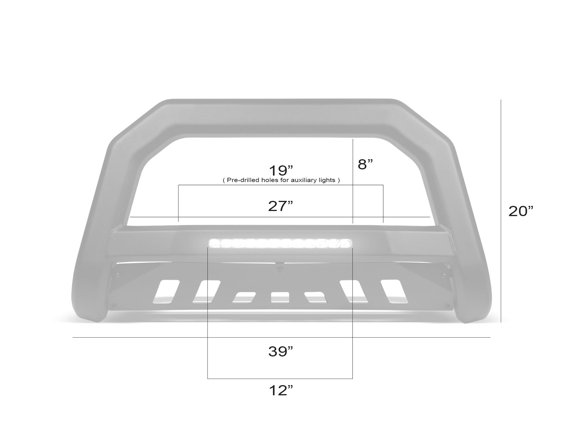 Armordillo 2016-2022 Nissan Titan AR-T Bull Bar - Matte Black - Bayson R Motorsports