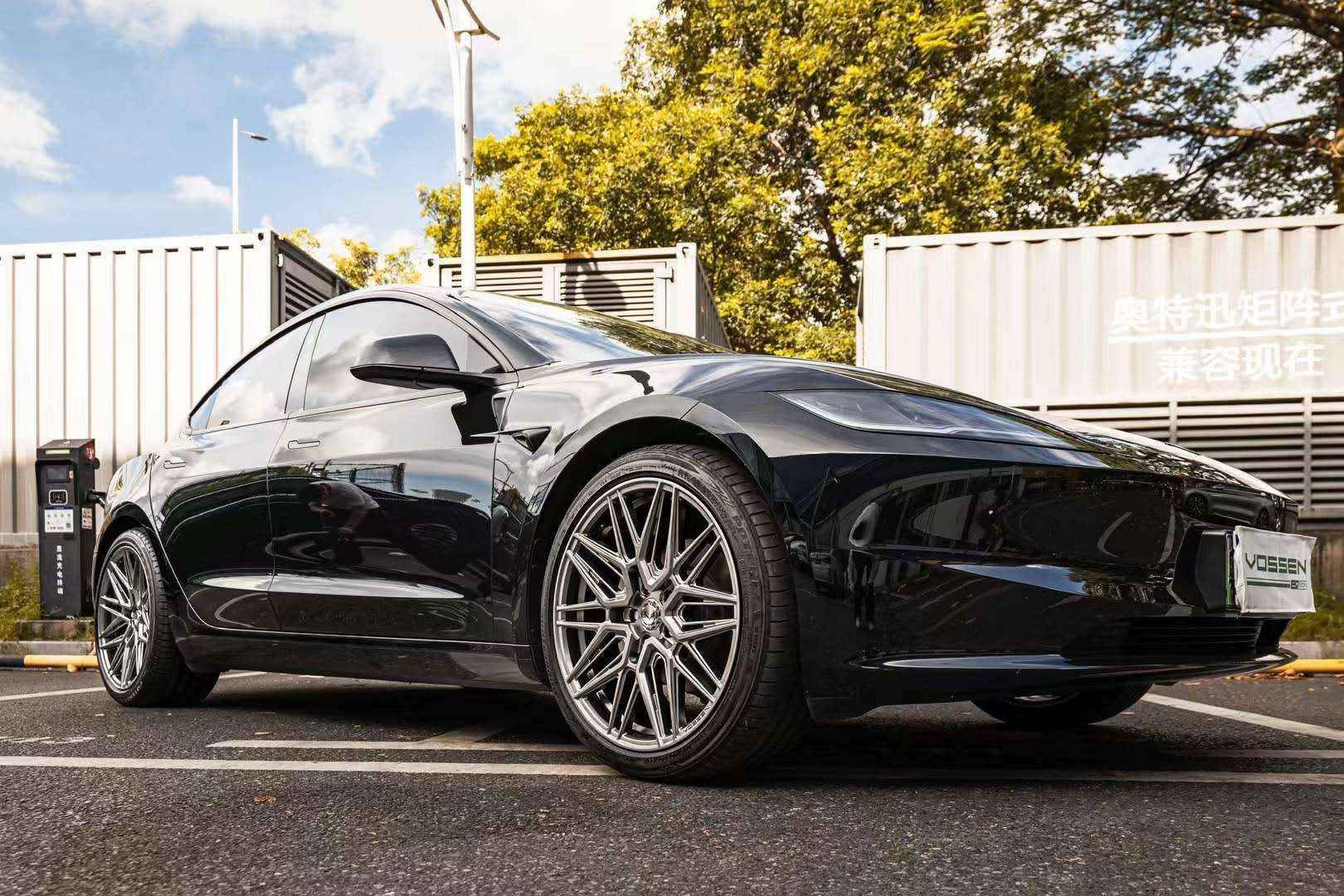 Vossen HF-7 Wheels Tesla Model-3 (4 Wheels Staggered Package, 20x9