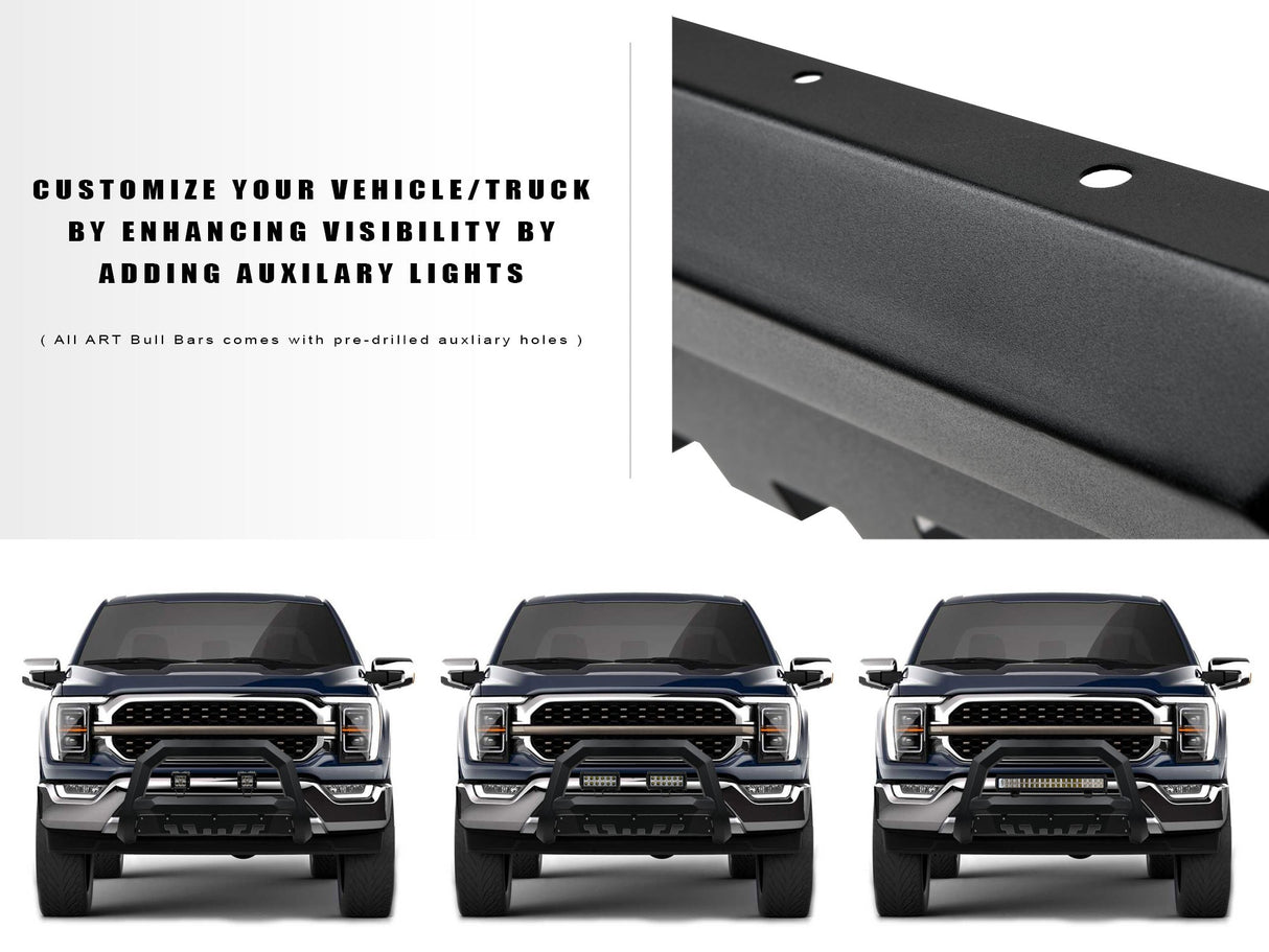 Armordillo 2007-2021 Toyota Tundra Rayden Bull Bar - Matte Black - Bayson R Motorsports