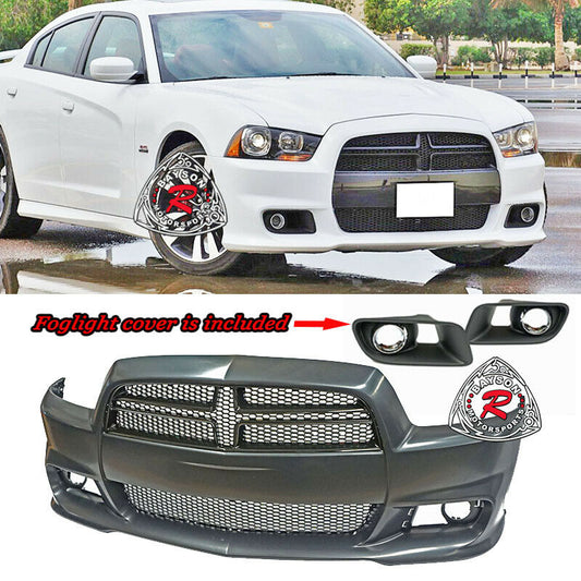 SRT8 Hellcat Style Front Bumper For 2011-2014 Dodge Charger - Bayson R Motorsports