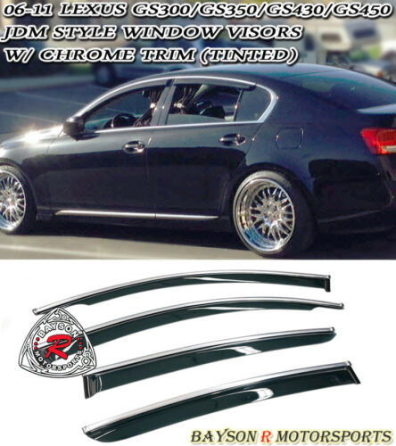 JDM Style Window Visors For 2006-2011 Lexus GS - Bayson R Motorsports