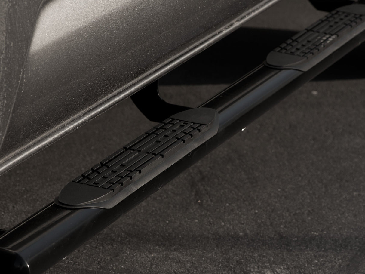 Armordillo 1999-2018 GMC Sierra - Crew Cab - Body Mount 4" Oval Step Bar -Black - Bayson R Motorsports