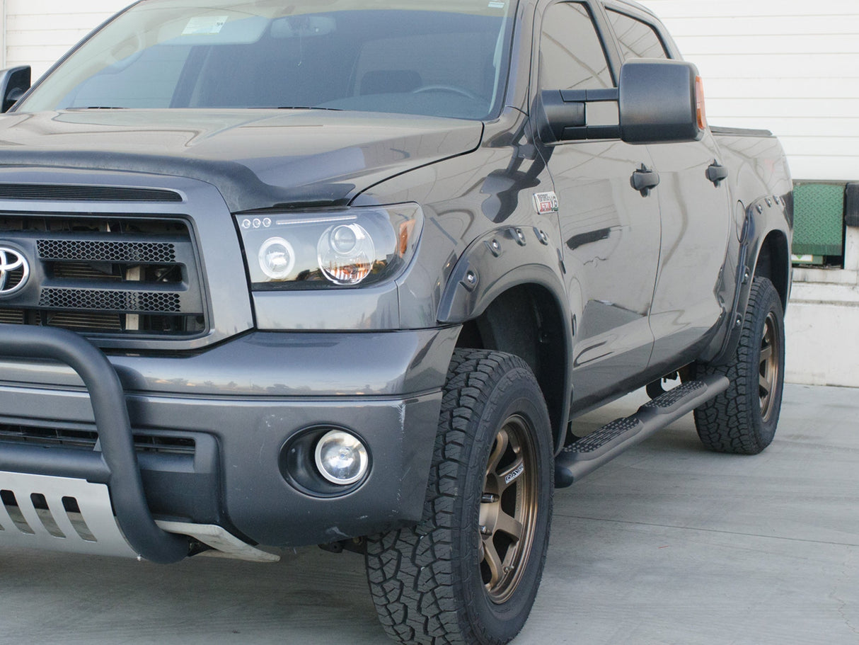 Armordillo 2004-2021 Nissan Titan - King Cab 5" Oval Step Bar - Matte Black - Bayson R Motorsports