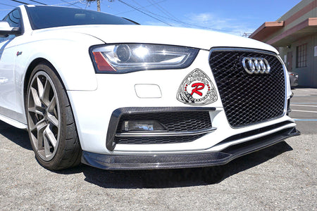 Front Bumper Canard (Carbon Fiber) For 2013-2016 Audi A4 S-Line& S4 (B8.5) - Bayson R Motorsports