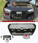 **OPEN BOX** RS4 Style Front Grille (Black) For 2017-2019 Audi A4 S4 (B9) - Bayson R Motorsports