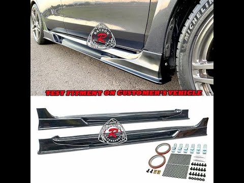 Subaru WRX WRX Sti Sdie Skirts with Air Shroud 2015 2021 VR II Style Bayson R Motorsports
